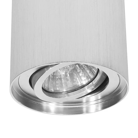 Tuba GU10 sufitowa okrągłą lampa srebrna bross regulowana 498 - Decorativi